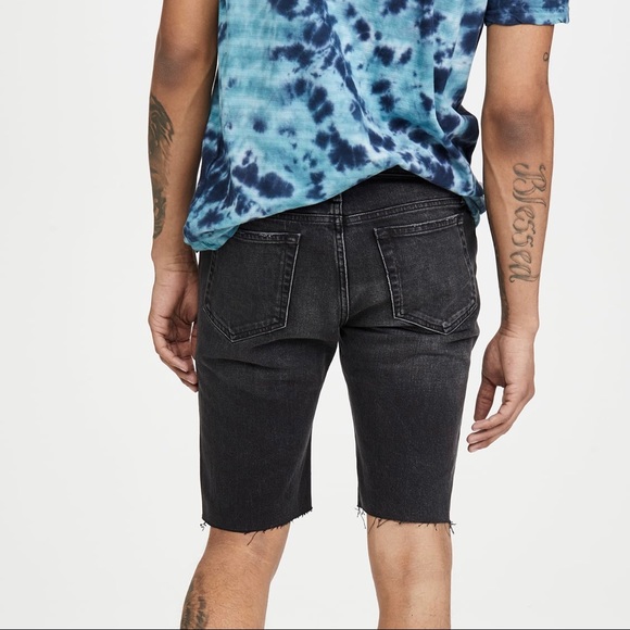 NEW FRAME BLACK DISTRESSED CUT-OFF SHORTS - Picture 4 of 6